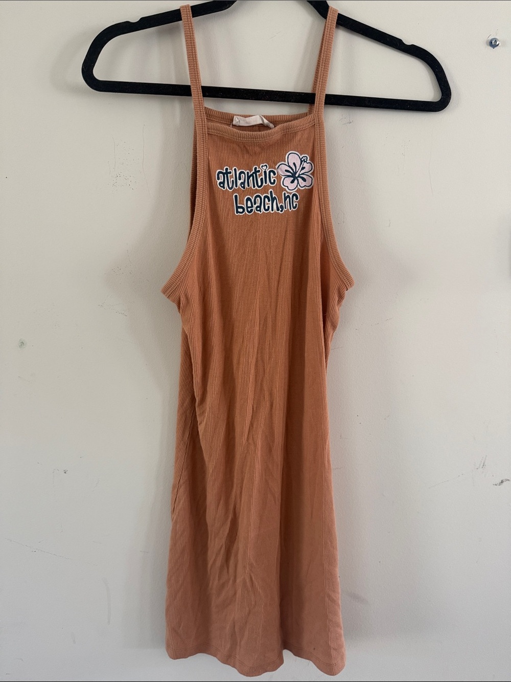 Atlantic Beach, NC Tank Dress - Rust